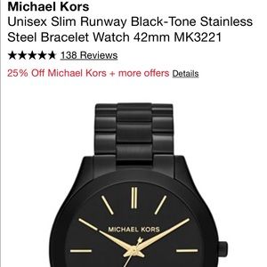 Women’s Black Michael Kors Watch